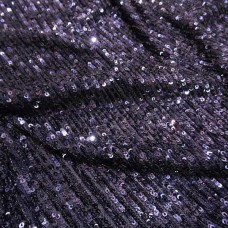 Ткань Пайеточная гофре (синий)